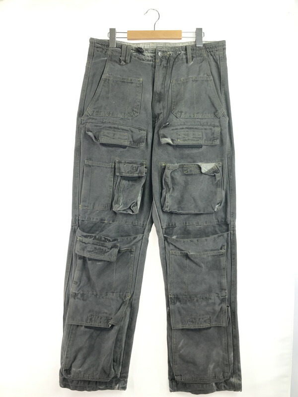 【現状渡し品】【メンズ】 MNML ミニマル BAGGY CARGO BLACK DENIM PANTS バギー カーゴ ブラックデニム パンツ ジーンズ 153-260312-rt-06-tag サイズ:34 カラー:ブラック 万代Net店