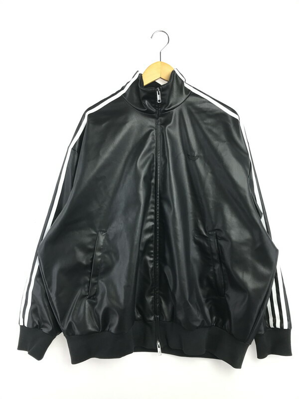 【中古品】【メンズ】 adidas Originals アディダスオリジナルス PLEATHER 3S TRACK TOP KQ5472 プレザー 3S トラックトップ ジャケット アウター 148-260318-na-01-tag サイズ：3XL カラー：ブラック 万代Net店