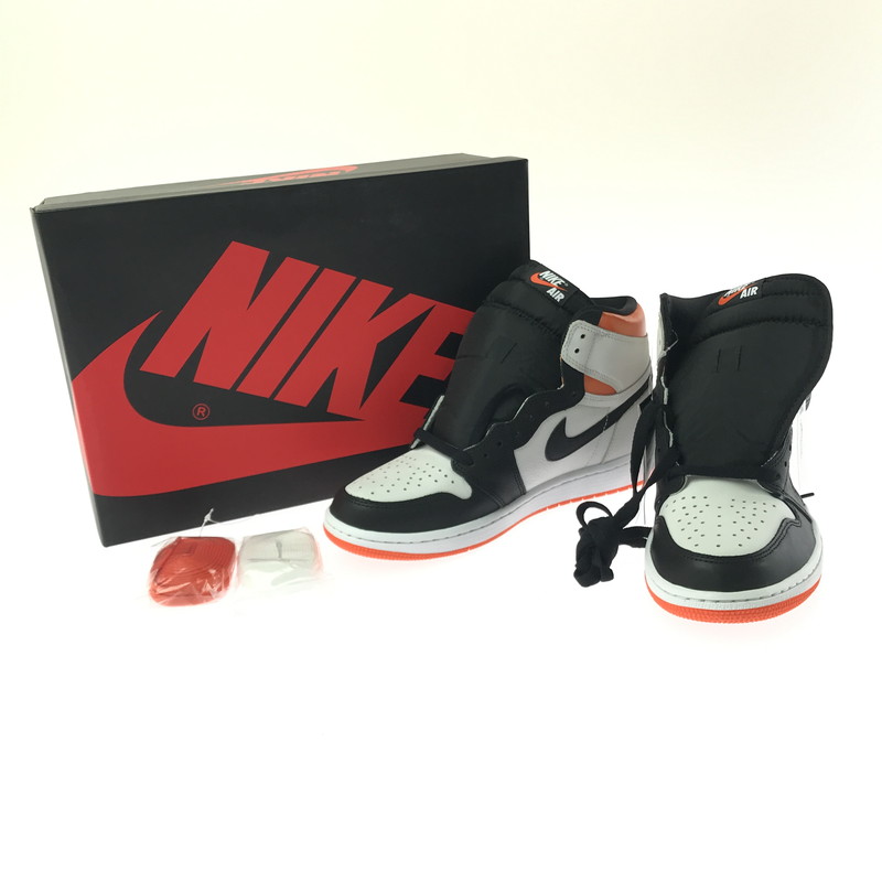 百貨店SALE 10%OFF~【中古美品】【メンズ】 NIKE ナイキ AIR JORDAN 1 RETRO HIGH OG 555088-180 エアジョーダン 1 レトロ ご機嫌 スニーカー 靴 160-260321-na-14-tag 大きさ：28珊 US 10 色つや：WHITE/BLACK-ELECTRO ORANGE 生生世世Net店