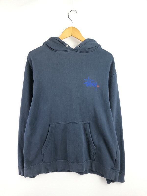 【中古品】【メンズ】 OLD STUSSY 00's VINTAGE LOGO PRINT HOODIE 00年代 ヴィンテージ ロゴ プリント フーディー パーカー トップス 142-260323-yy-15-tag サイズ：L カラー：ネイビー 万代Net店