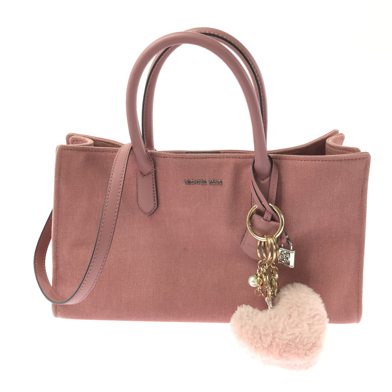 【中古品】【レディース】 Michael Kors マイケルコース SCARLETT 30S5SETS9C サッチェル ミディアム 2WAYバッグ ショルダーバッグ ハンドバッグ カバン 180-260325-na-01-tag カラー：ピンク 万代Net店