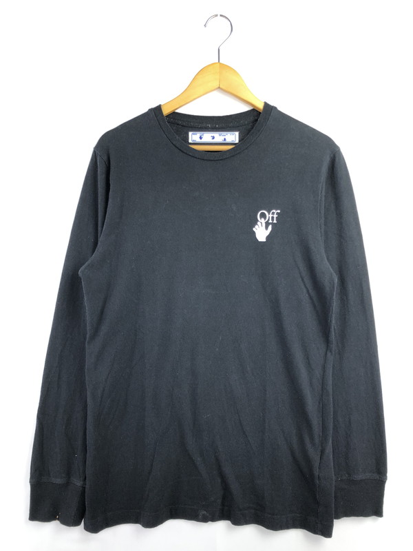百貨店SALE 10%OFF~【中古品】【メンズ】 OFF-WHITE 象牙色 20AW PASCAL ARROW L/S TEE OMAB001F20FAB002 Pascal 箭 長袖プルオーバー 142-260325-rt-14-tag 大きさ：M 色つや：黒いこと 生生世世Net店