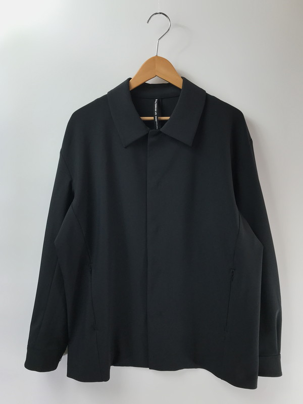 【中古品】 DECENTE デサント SHIRT JACKET DLMXGC31 シャツジャケット ライトアウター 148-260402-rt-10-tag サイズ:M カラー:ブラック 万代Net店