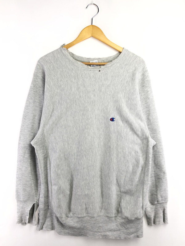 【現状渡し品】【メンズ】 Champion チャンピオン 90’s REVERSE WEAVE CREWNECK SWEAT リバース ウィーブ クルーネック シャツ 刺繍タグ 146-260403-rt-14-tagh サイズ:XL カラー:グレー 万代Net店|万代Net店