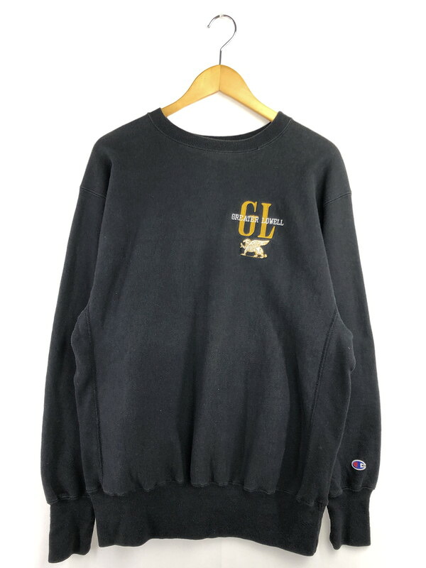百貨店SALE 10%OFF~【中古品】【メンズ】 Champion はやりっ児 90\u0027s REVERSEWEAVE GREATER LOWELL SWEATSHIRT リバースウィーブ グレーター ローウェル トレイナー 146-260403-rt-13-tagh 大きさ：XL 色つや：黒いこと 生生世世Net店