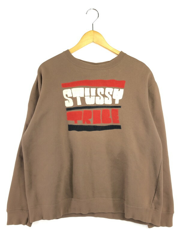 【中古品】【メンズ】  OLD STUSSY 年寄りの ステューシー 00\u0027s STUSSY TRIBE CREWNECK SWEAT 2000年月日 労働者の一団素っ首 流汗 142-260404-rt-12-tag 大きさ：L 色つや：赤銅色 生生世世Net店