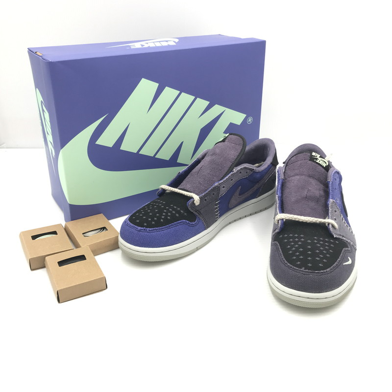 百貨店SALE 10%OFF~【中古美品】【メンズ】  ZION WILLIAMSON ザイオン・ウィリアムソン × NIKE ナイキ AIR JORDAN 1 LOW OG VOODOO ALTERNATE IH2309-500  靴 160-260405-rt-20-tag 大きさ：28.5糎 US10.5 色合い：REGENCY PURPLE/VAPOR GREEN-BLACK 未来永劫Net店