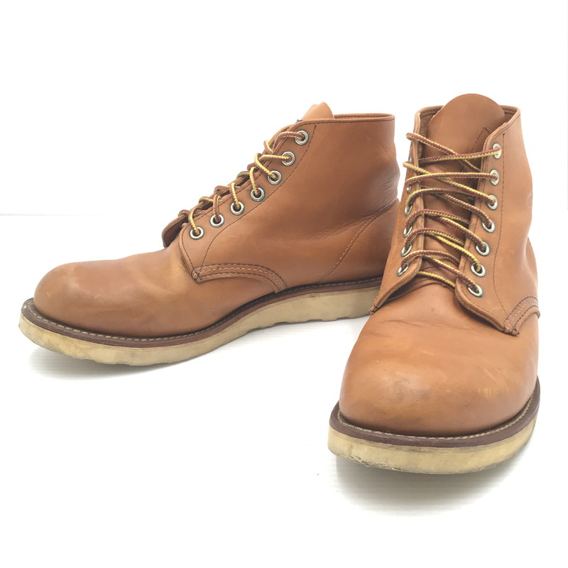 百貨店SALE 10%OFF~【中古品】【メンズ】 RED WING レッドウィング HERITAGE WORK 6 ROUND TOE BOOT 9107 ヘリテージワーク 6 ラウンド トゥ ブーツ 靴 164-260405-rt-06-tag 大きさ：27.5糎 US9 1/2 色合い：赤銅色 未来永劫Net店