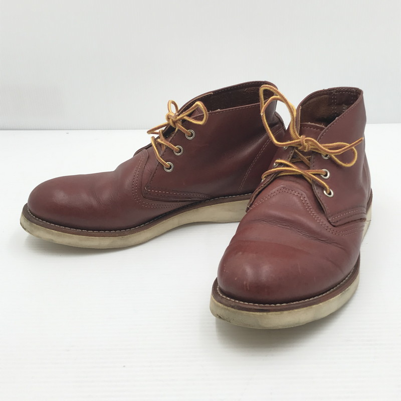 百貨店SALE 10%OFF~【中古品】【メンズ】 RED WING レッドウィング WORK CHUKKA 3139 #3139 細工物 チャッカ 靴 164-260405-rt-07-tag 大きさ：26.5糎 US8 1/2 色合い：赤銅色 未来永劫Net店