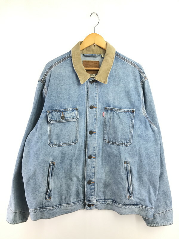 【中古品】【メンズ】 Levi's リーバイス DENIM TRUCKER JACKET A0640-0000 デニム トラッカージャケット ライトアウター 147-260405-na-12-tag サイズ：XL カラー：ライトインディゴ 万代Net店