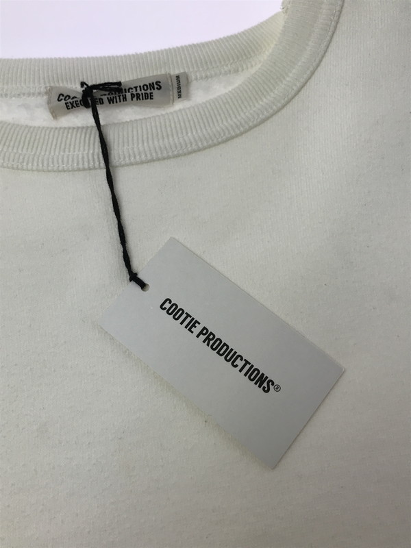 【中古品】【メンズ】 COOTIE クーティー T C CREWNECK SWEATSHIRT CTE-19A312 クルーネック スウェットシャツ トップス 142-260408-rt-02-tag サイズ:M カラー:ホワイト 万代Net店|万代Net店