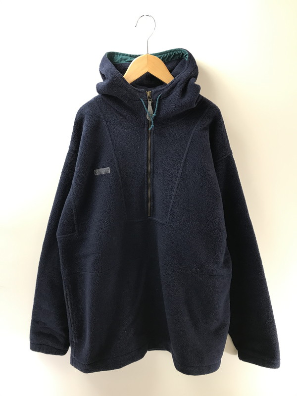 【中古品】【メンズ】 Columbia コロンビア FLEECE ANORAK PARKA USA製 フリースアノラックパーカー ライトアウター 146-260408-rt-19-tag サイズ：L カラー：ネイビー 万代Net店｜万代Net店