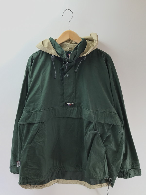 【中古品】【メンズ】 CHAPS チャップス 90's ANORAK PARKA アノラック パーカー ライトアウター 146-260408-rt-20-tag サイズ:L カラー:グリーン 万代Net店|万代Net店