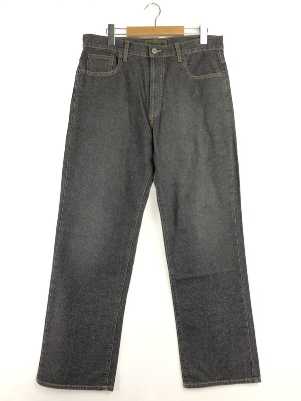 百貨店SALE 10%OFF~【中古品】【メンズ】 STUSSY ステューシー 90～00\u0027s BLACK DENIM PANTS 黒いこと ジーンズズボン下 USA製 153-260409-rt-22-tag 大きさ：34 色つや：黒いこと系 生生世世Net店