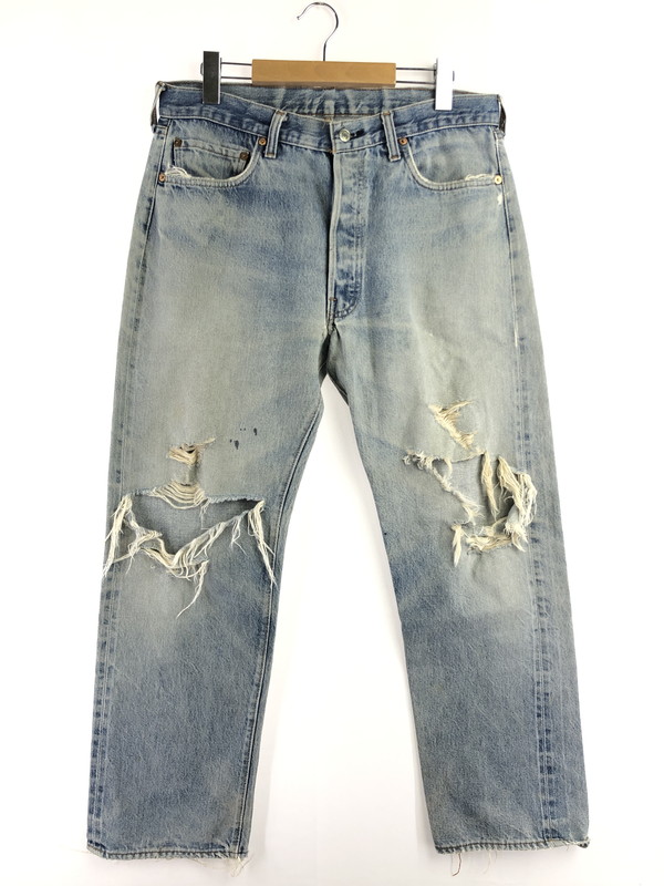 【ジャンク品】【メンズ】 Levi's リーバイス 501 DENIM PANTS 66後期～赤耳移行期 81年9月製造 刻印524 エルパソ工場製 デニムパンツ 157-260410-rt-20-tag サイズ：W36 L31 カラー：ライトインディゴ 万代Net店