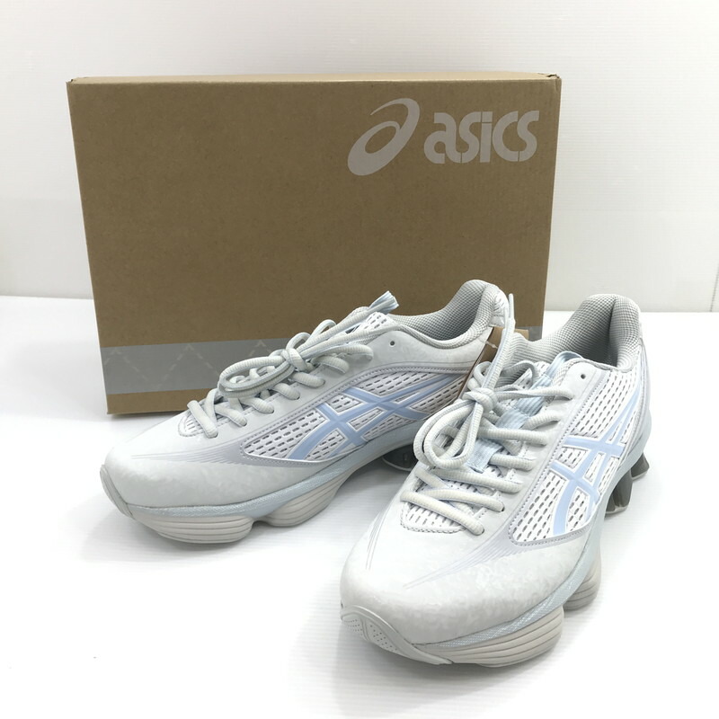【中古美品】【メンズ】 asics アシックス US6-S GEL-KINETIC FLUENT 1203A748 先だつもの キネティック フルーエント スニーカー 靴 162-260411-na-14-tagh 大いさ：28糎 US 10 色合い：GLACIER GREY/SOFT SKY 生々世々Net店 靴-スニーカー