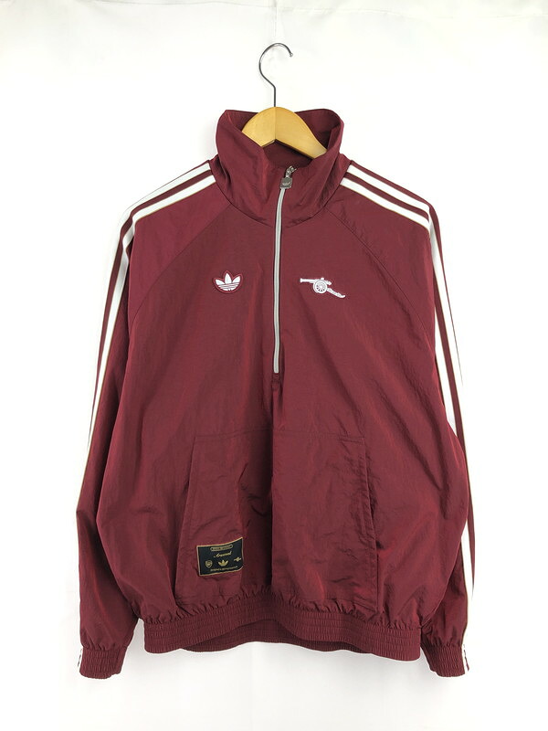 百貨店SALE 10%OFF~【中古品】【メンズ】 adidas アディダス TERRACE ICON HALF ZIP JACKET JM9399 アーセナルFC 中庭 アイコン 二分の一 ジップ 上衣 148-260411-rt-10-tag 色合い：赤いこと 生生世世Net店