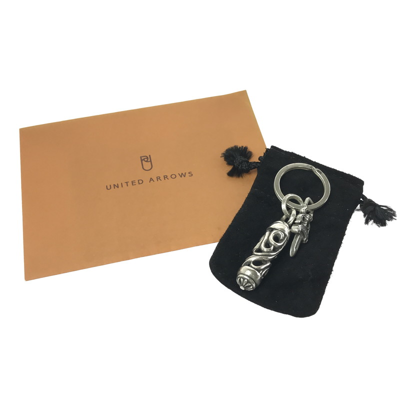 【中古品】【メンズ】 CHROME HEARTS クロムハーツ SV925 DAGGER KEY RING 1 ROLLER ダガー 足がかり輪っか 巻き キーホルダー 190-260412-na-01-tagh 色合い：しろがね色 生生世世Net店