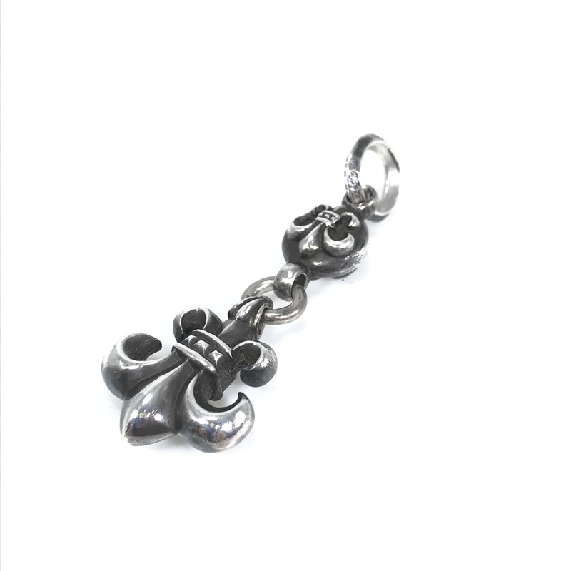 【中古品】【メンズ】 CHROME HEARTS クロムハーツ 1BALL BS FLEUR ワンボールフレアチャーム ペンダントトップ アクセサリー 190-260417-rt-21-tagh カラー：シルバー 万代Net店