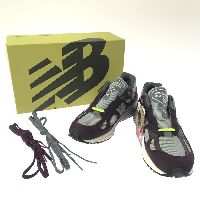 百貨店SALE 10%OFF~【中古美品】【メンズ】 NEW BALANCE ニュー平衡にする × PATTA パタ DARK PURPLE U991PD2 991V2 ダークパープル スニーカー 靴 162-260418-rt-01-tagh 色合い：ダークパープル 未来永劫Net店