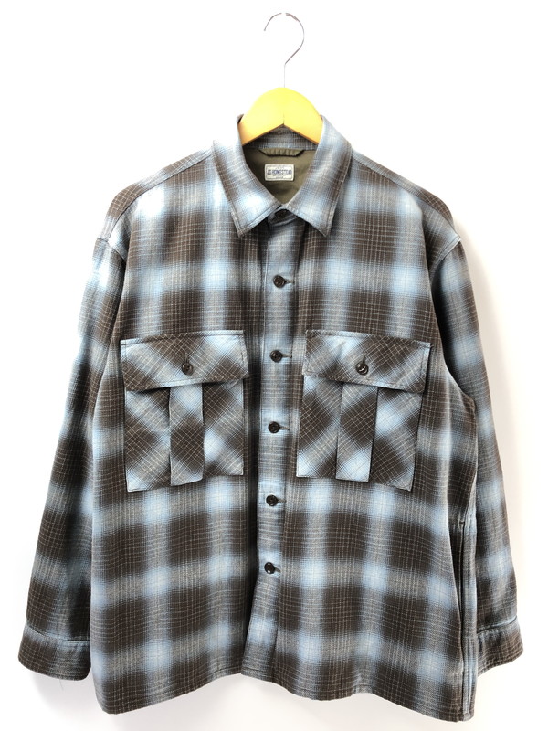 【中古品】【メンズ】  JOURNAL STANDARD HOMESTEAD 逐次刊行物標準尺度 ホームステッド OMBRE CHECK SHIRT 26-050-470-1710-1-0 オンブレチェックシャツ 長袖ティーシャツ 147-260423-na-12-tagh 大いさ：M 色つや：マルチ色つや 生々世々Net店 カジュアルシャツ-メンズファッション