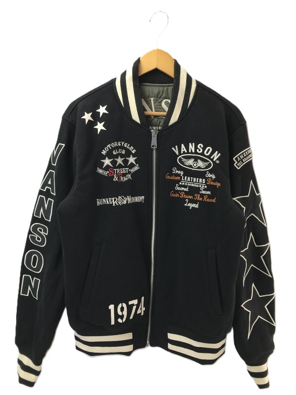 【中古品】【メンズ】 VANSON バンソン REVERSIBLE QUILTING JACKET リバーシブル キルティング ジャケット アウター 145-260425-rt-06-tagh サイズ：L カラー：ブラック/カーキ 万代Net店｜万代Net店