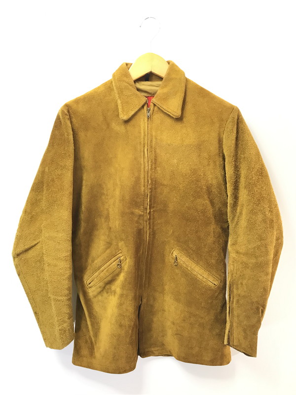 百貨店SALE 10%OFF~【現況乗り合い船品】【メンズ】  WHEELS OF MAN 車輪 オブ マン 60～70\u0027s SUEDE LEATHER JACKET スエードクロス なめし革 上衣 TALONファスナー ヴィンテージ アウター 146-260425-rt-20-tagh 色合い：駱駝 生生世世Net店