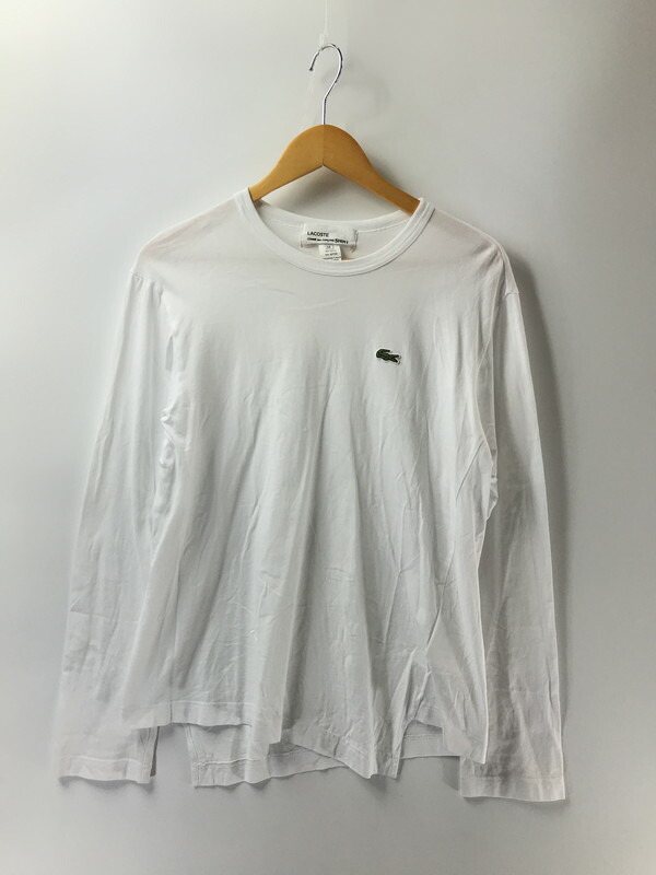 百貨店SALE 10%OFF~【中古品】【メンズ】  COMME DES GARCONS SHIRT コムデギャルソンシャツ ×LACOSTE ラコステ L/S T-SHIRT FL-T013 プルオーバー 長袖プルオーバー 140-260428-na-12-tagh 大きさ：M 色つや：白いこと 生生世世Net店