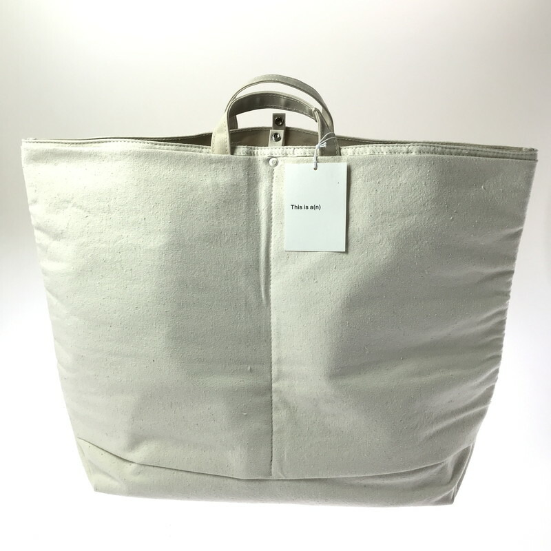 【中古美品】【メンズ】  ANCELLM WITH THIS IS A(N) アンセルム C/R DUCK BAG ANC-GD19 ダッグバッグ トートバッグ 嚢 188-260503-na-10-tagh 色つや：白いこと 生生世世Net店