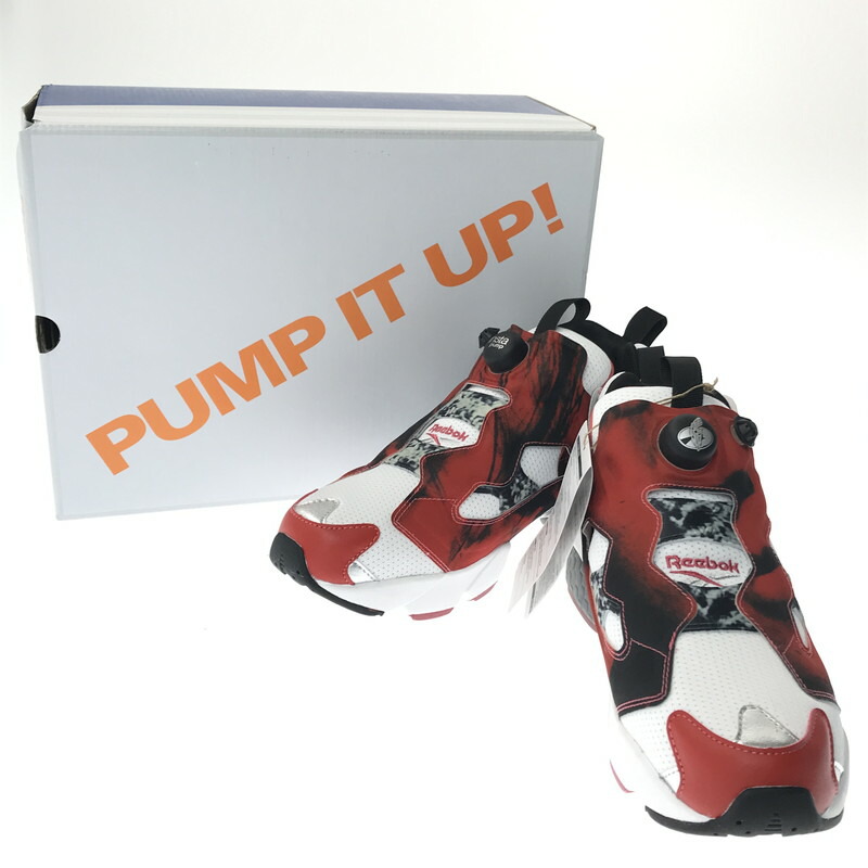【中古美品】【メンズ】  REEBOK リーボック ×KOSHI INABA 稲葉浩志 100224286 INSTAPUMP FURY 94 MAGMA インスタポンプ フューリー スニーカー 靴 162-260510-na-09-tagh 大きさ：26.5糎 US 8.5 色つや：WHITE/RED/BLACK 生生世世Net店