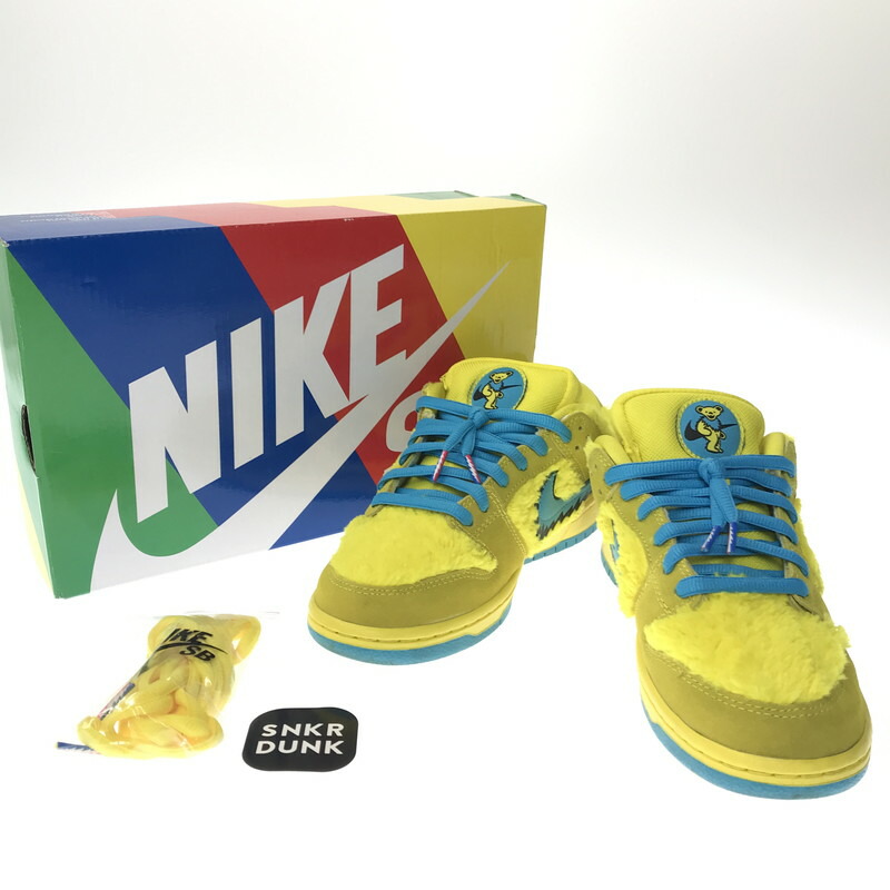 【中古品】【メンズ】  NIKE SB ナイキエスビー×GRATEFUL DEAD グレイトフル デッド DUNK LOW PRO QS CJ5378-700 ダンク 置き目 労働者階級 スニーカー 靴 160-260510-na-06-tagh 大きさ：26珊 US 8 色つや：OPTI YELLOW/BLUE FURY 生生世世Net店