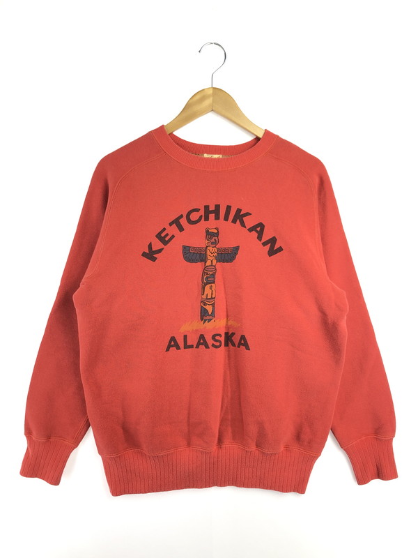 【中古品】【メンズ】  WHITESVILLE ホワイツビル KETCHIKAN ALASKA SWEATSHIRT トレーナー 調教師 145-260516-na-05-tagh 大いさ：L 色合い：赤いこと 生生世世Net店