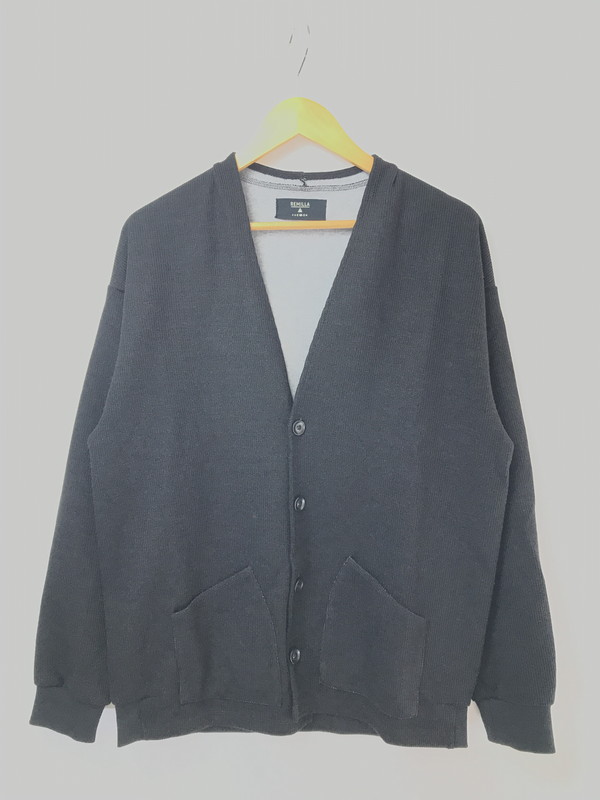 【中古品】【メンズ】  REMILLA レミーラ モカカーデ ジレー 142-260520-na-04-tagh 大きさ：L 色つや：黒いこと 生生世世Net店