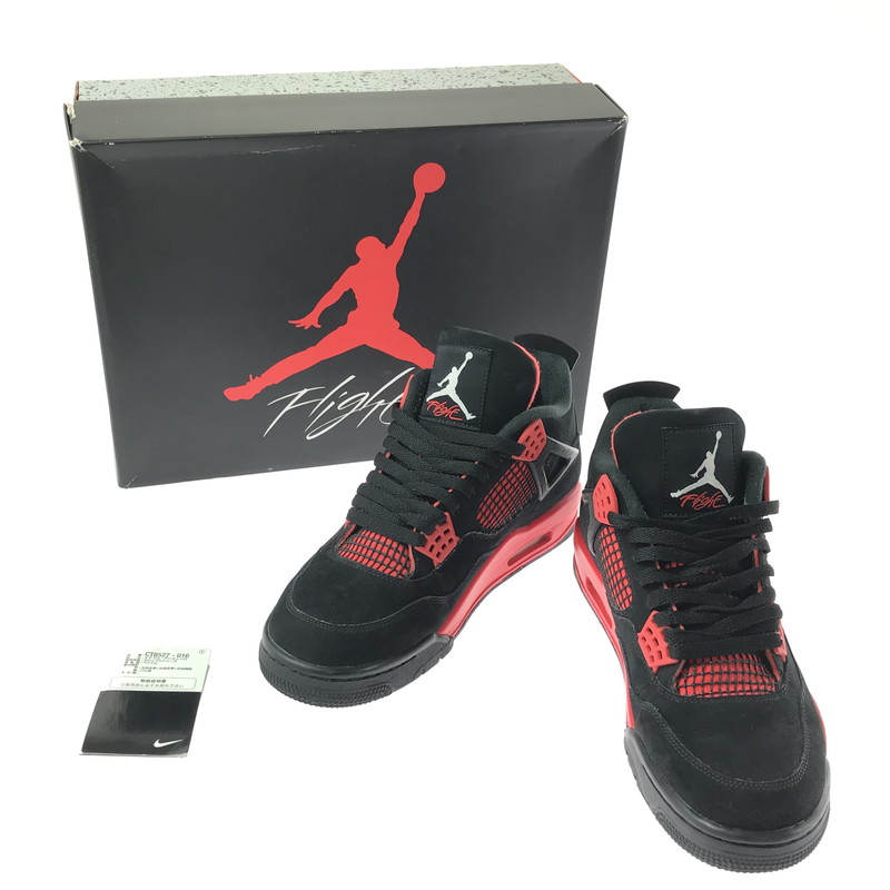 【中古品】【メンズ】 NIKE AIR JORDAN 4 "RED THUNDER CRIMSON" CT8527-016 エア ジョーダン4 "レッド サンダー クリムゾン" スニーカー シューズ 靴 160-260521-ki-16-tagh サイズ：27.5cm US9.5 カラー：BLACK/WHITE-RED 万代Net店｜万代Net店 29,700円