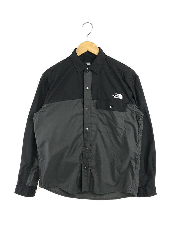 【中古品】【メンズ】  THE NORTH FACE ザ 北の方人間の顔 L/S NUPTSE SHIRT NR12552 ヌプシ プルオーバー 長袖プルオーバー 144-260523-na-15-tagh 大きさ：S 色合い：黒いこと/薄墨色 未来永劫Net店