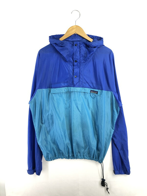 【現状渡し品】【メンズ】 PATAGONIA パタゴニア 80's NYLON ANORAK PARKA 三角タグ 80年代 ナイロン アノラック パーカーライトアウター 144-260524-rt-04-tagh サイズ：L カラー：ブルー 万代Net店｜万代Net店