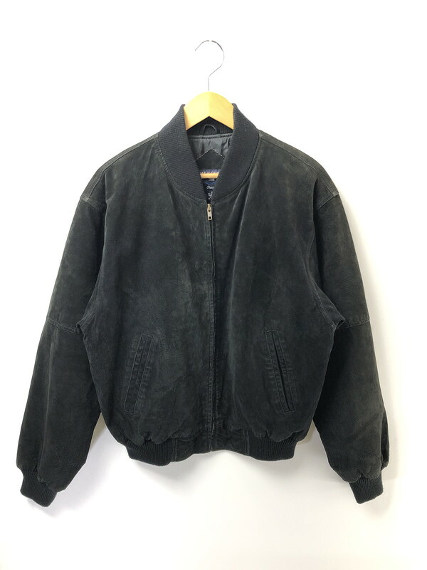 【中古品】【メンズ】 PORT AUTHORITY ポートオーソリティ SUEDE LETTERMAN JACKET J-782 スエード レターマン ジャケット アウター 146-260528-ki-03-tagh サイズ:M カラー:ブラック 万代Net店|万代Net店