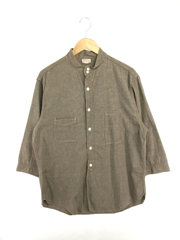 【中古品】【メンズ】  FREEWHEELERS フリーホイラーズ UNION SPECIAL OVERALLS 7分袖 WORK SHIRT 単位労働組合特別 オーバーオールズ 細工物 プルオーバー 長袖 トップス 145-260529-ki-16-tagh 大きさ：17.5 色合い：BROWN 万劫末代Net店