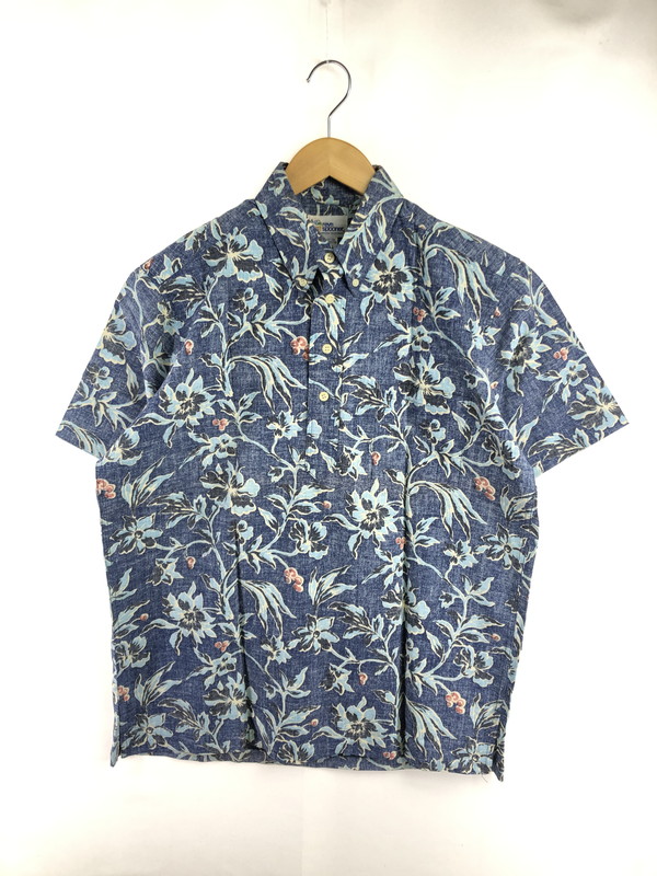 【中古品】【メンズ】  REYN SPOONER レインスプーナー 90S S/S BD PULLOVER SHIRT 90年月日 名取り草落ちこむ ティーシャツプルオーバー ビキニ引き舟 半袖プルオーバー 146-260531-na-02-tagh 大きさ：S 色合い：青色系 未来永劫Net店