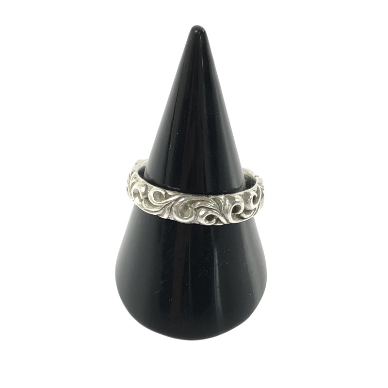 【中古品】【メンズ】  SAAD 三塁ベース SV925 ARABESQUE RING アラベスク 輪っか 指環 付属物 191-260601-na-15-tagh 色つや：しろがね色 生生世世Net店