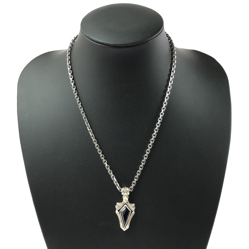 【中古品】【メンズ】  M\u0027S COLLECTION エムズコレクション SV925 PENDANT NECKLACE シャンデリヤ 首飾り 佩び物 192-260601-na-05-tagh 色合い：しろがね色系 未来永劫Net店