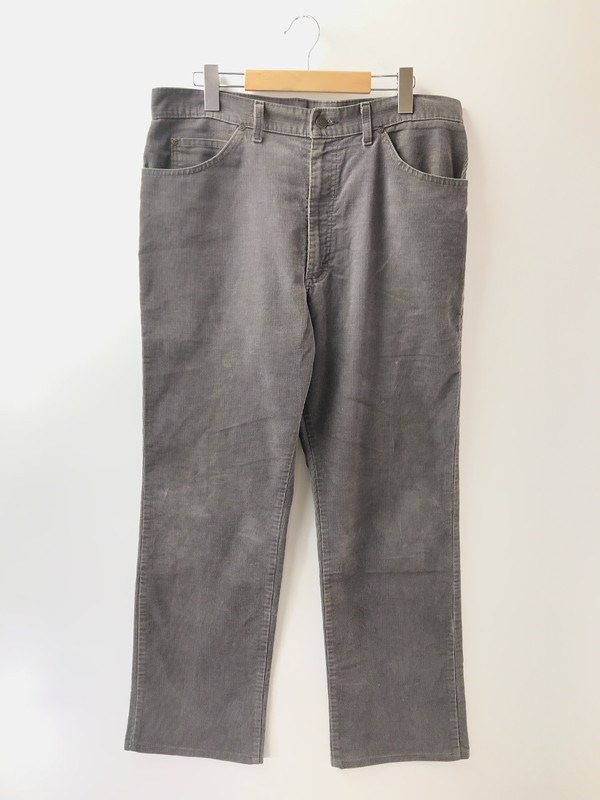 【中古品】【メンズ】  LEE ロバート・エドワード・リー 80\u0027s CORDUROY PANTS 200-2802 USA製 80年月日 コール天 ズボン下 ボトムス 157-260607-rt-13-tagh 大きさ：38×32 色つや：薄墨色 生生世世Net店