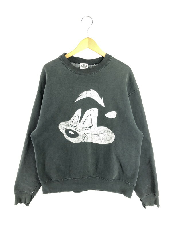 【現況乗り合い船品】【メンズ】  ACME CLOTHING 絶頂 クロージング × WARNER BROS ワーナー ブラザーズ 90\u0027s PEPE LE PEW SWEATSHIRT ペペ・ル・キュー トレーナー トップス 146-260611-rt-28-tagh 大きさ：曖昧模糊たる 下記引き合い 色合い：黒いこと 未来永劫Net店