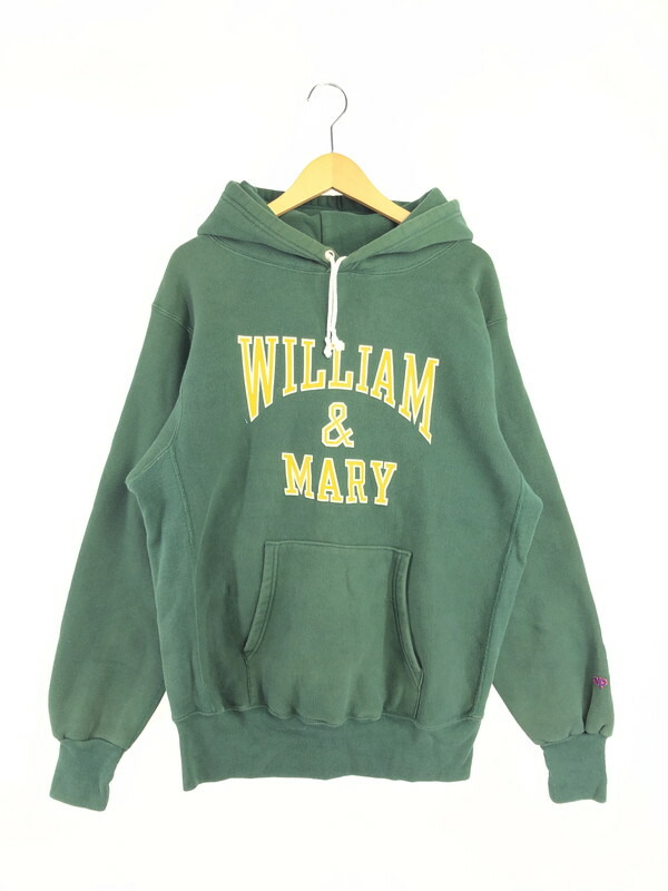 【中古品】【メンズ】  MVP エムブイピー 90\u0027s WILLIAM\u0026MARY HOODIE 90年月日 ウィリアム＆メアリー パーカー USA製  トップス 146-260611-rt-17-tagh 大きさ：M 色合い：緑であること 未来永劫Net店