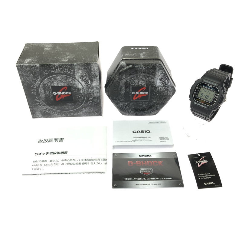 【中古美品】【メンズ】 G-SHOCK ジーショック 5600 SERIES DW-5600E-1VDF デジタル クォーツ 腕時計 196-260620-ty-02-tagh カラー：ブラック 万代Net店｜万代Net店