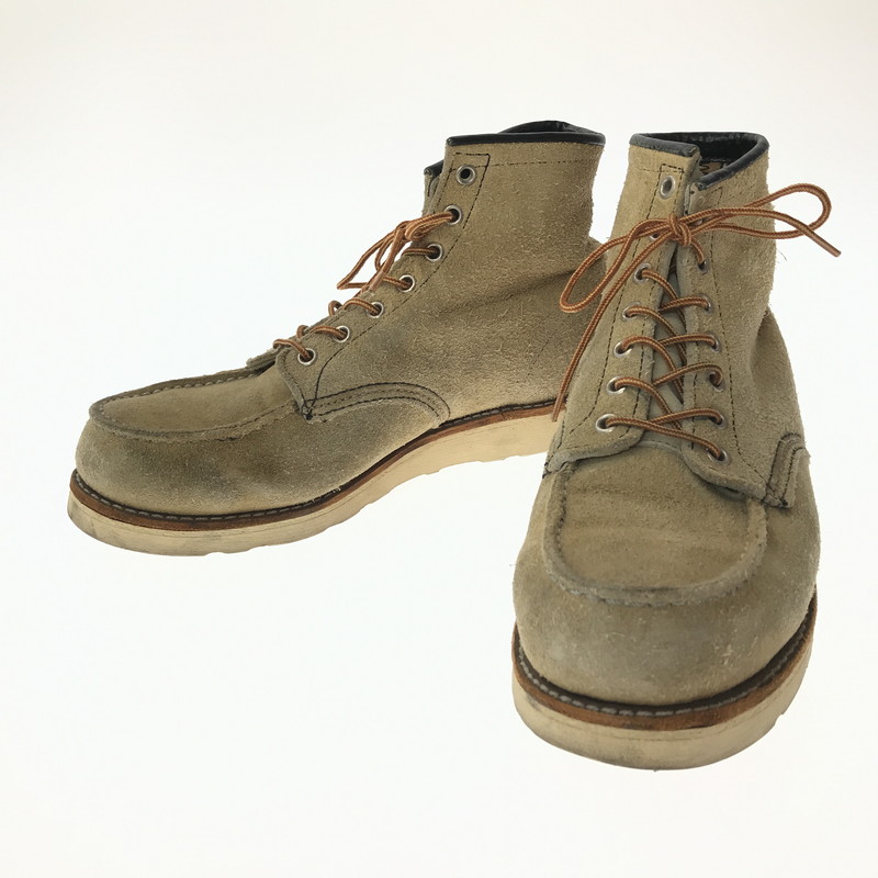 【中古品】【メンズ】 RED WING レッドウィング 90's 6-INCH CLASSIC MOC 8173 クラシック モック ブーツ 刺繍羽タグ 靴 165-260620-rt-15-tagh サイズ：9E カラー：キャメル 万代Net店｜万代Net店