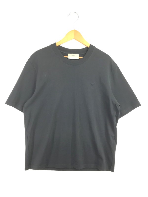 【中古品】【メンズ】 AMI アミ SMALL EMBOSSED AMI DE COEUR T-SHIRT エンボス Tシャツ 半袖 Tシャツ トップス 141-260625-rt-12-tagh サイズ：＜ カラー：ブラック 万代Net店｜万代Net店 8,030円