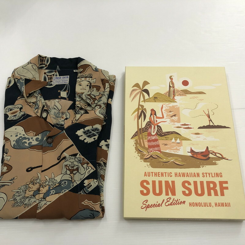 楽天市場】【中古】【メンズ】 SUN SURF サンサーフ SS34179 SPECIAL EDITION MONKEY THE CARP RIDER  スペシャルエディション モンキーライド アロハシャツ 半袖 145-240517-tk-7-tei サイズ：M カラー：総柄 万代Net店 :  万代Net店