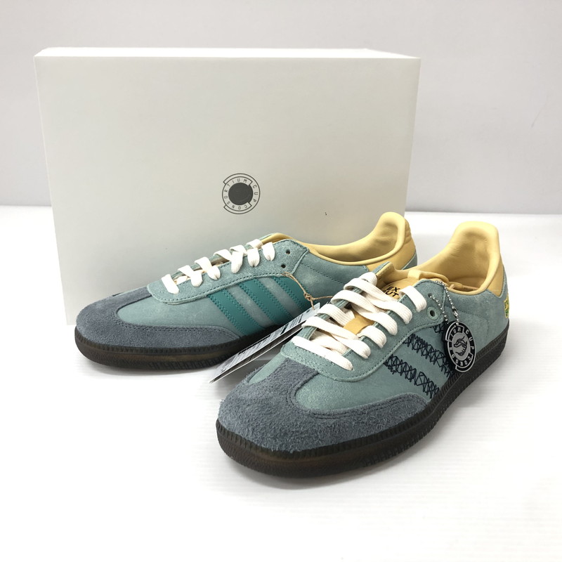 【中古】【メンズ】 adidas アディダス IE0174 SAMBA EXTRA BUTTER エクストラ バター サンバ コンソーシアム カップ ローカットスニーカー 161-240723-si-3-tei サイズ：28.5cm カラー：グリーン 万代Net店