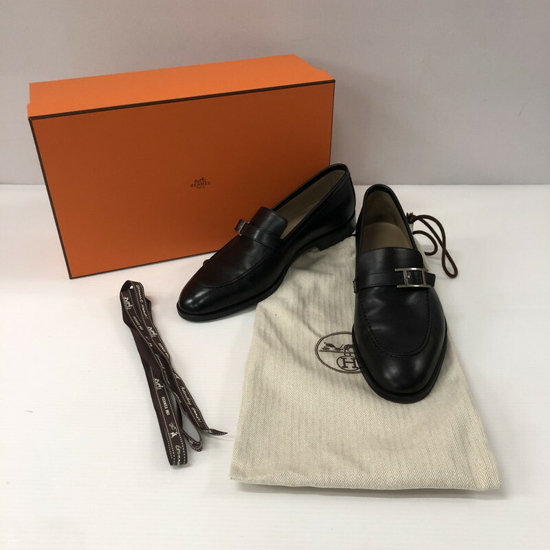 美品 HERMES 名作 ホースキャリッジ ローファー ベロア 40 美品 HERMES 名作 ホースキャリッジ ローファー ベロア 40